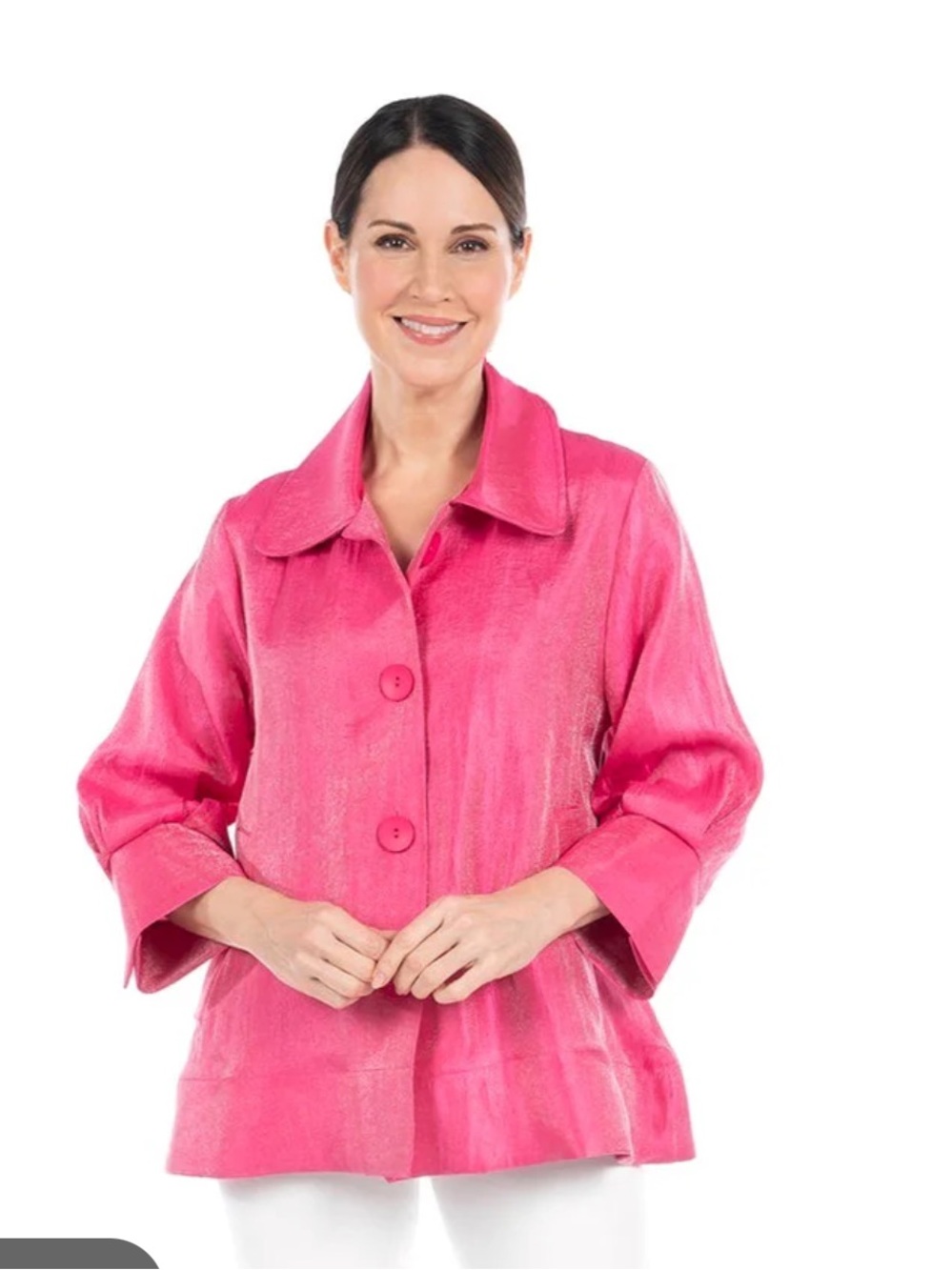 Damee SUBTLE SHIMMER JACKET IN FUCHSIA XL
